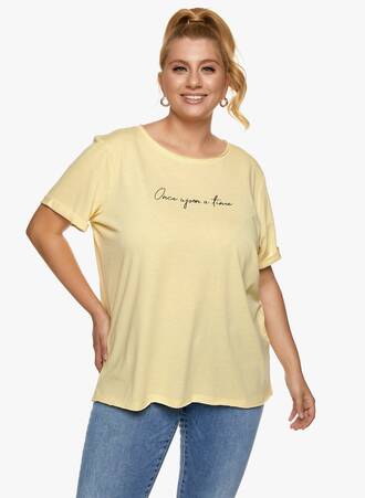 T-shirt Μακό Απαλό Κίτρινο Maniags