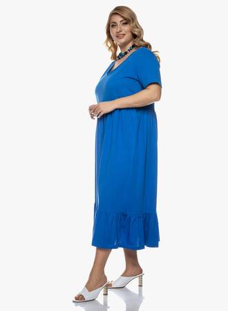 Βαμβακερό Φόρεμα Μάξι Μπλε 2022_03_23-28-Maniags0356 Maniags
