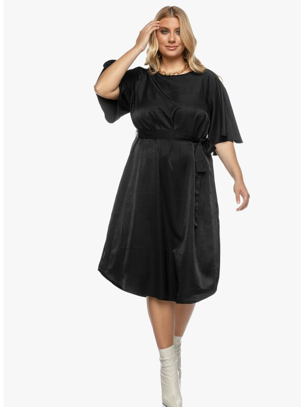 Φόρεμα Μαύρο Angel Sleeve Maniags