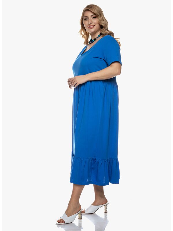Βαμβακερό Φόρεμα Μάξι Μπλε 2022_03_23-28-Maniags0356 Maniags
