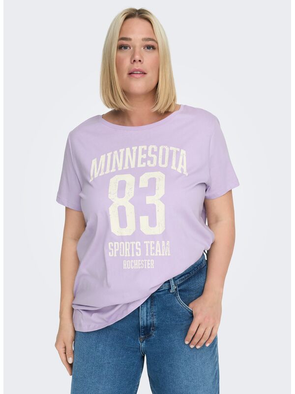 T-shirt Λιλά ''Minnesota'' Maniags