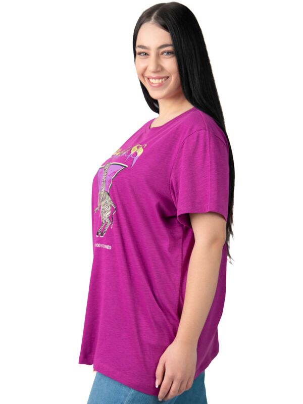 T-shirt Magenta με Τύπωμα _MG_9816_x71k-r0 Maniags