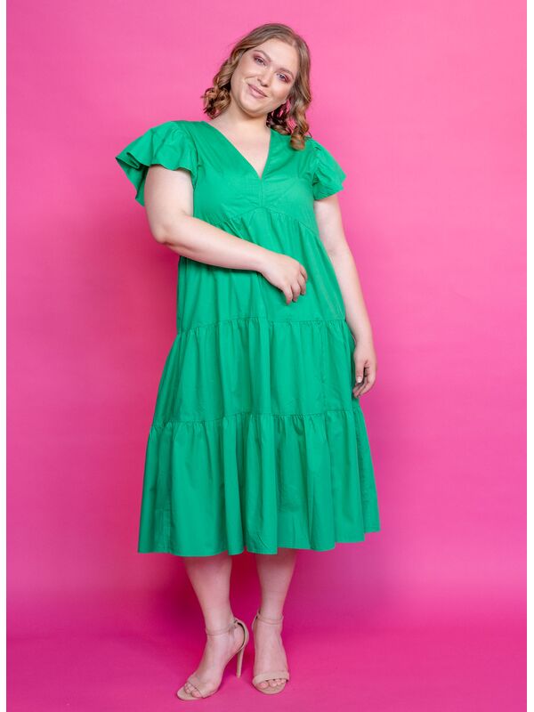 Φόρεμα Πράσινο Ποπλίνα Maniags