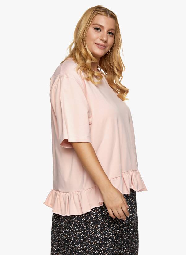 Βαμβακερή Μπλούζα με Βολάν Baby Pink 2021_06_25_Maniagz-II4183 Maniags