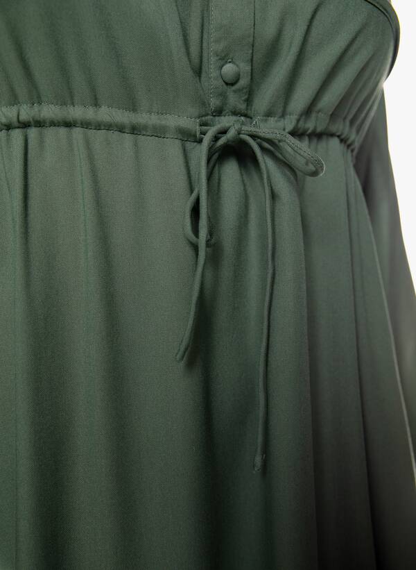 Χακί Φόρεμα Βισκόζης με 'V' Λαιμόκοψη 2022_03_23-28-Maniags0229 Maniags