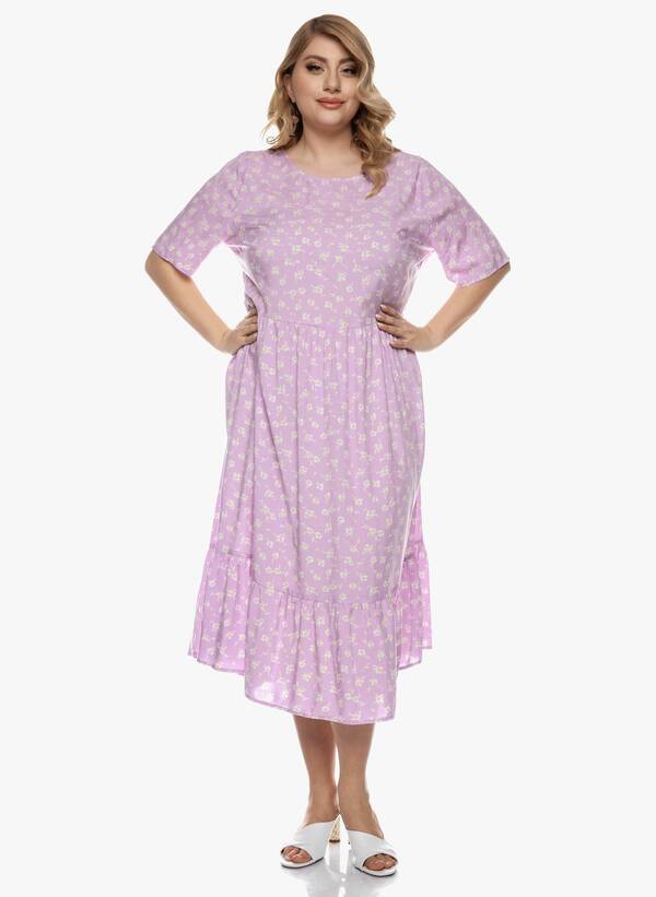 Φόρεμα Βισκόζης Ροζ Φλοράλ 2022_03_23-28-Maniags0268 Maniags