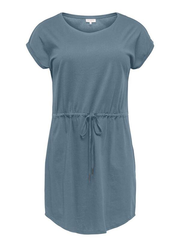 Κοντομάνικο Φόρεμα Γκρι/Μπλε με Ζωνάκι 15200394_FlintStone_001_ProductLarge Maniags