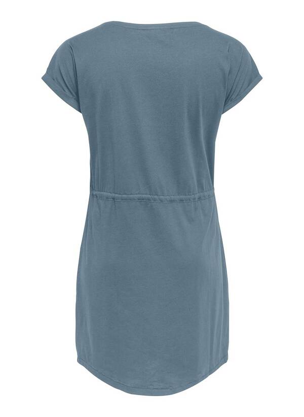 Κοντομάνικο Φόρεμα Γκρι/Μπλε με Ζωνάκι 15200394_FlintStone_002_ProductLarge Maniags