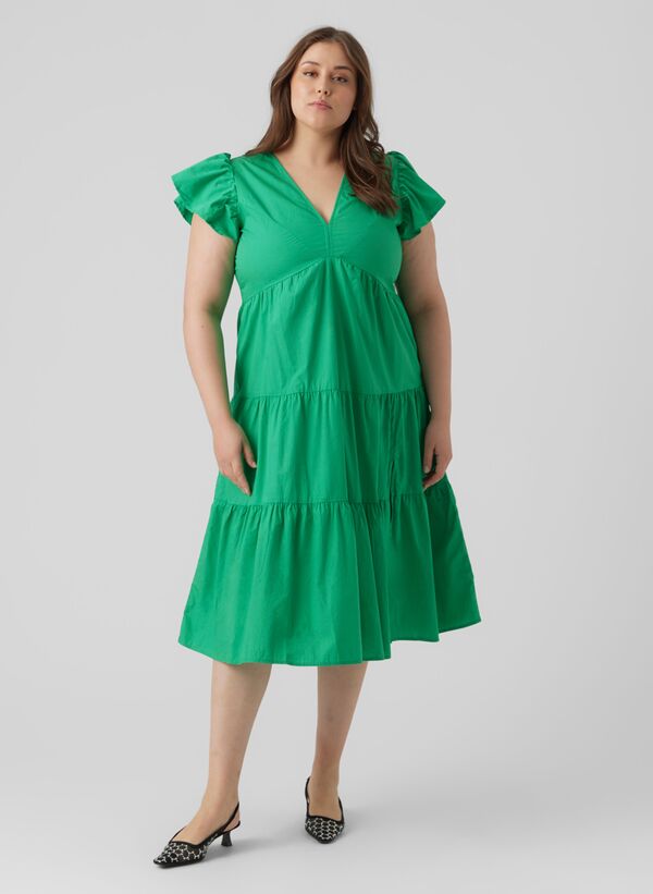 Φόρεμα Πράσινο Ποπλίνα Maniags