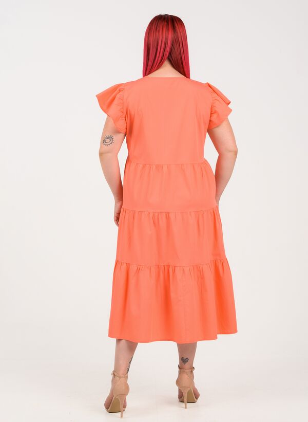 Φόρεμα Κοραλί Ποπλίνα ROUXA_X6423_u49m-4d Maniags