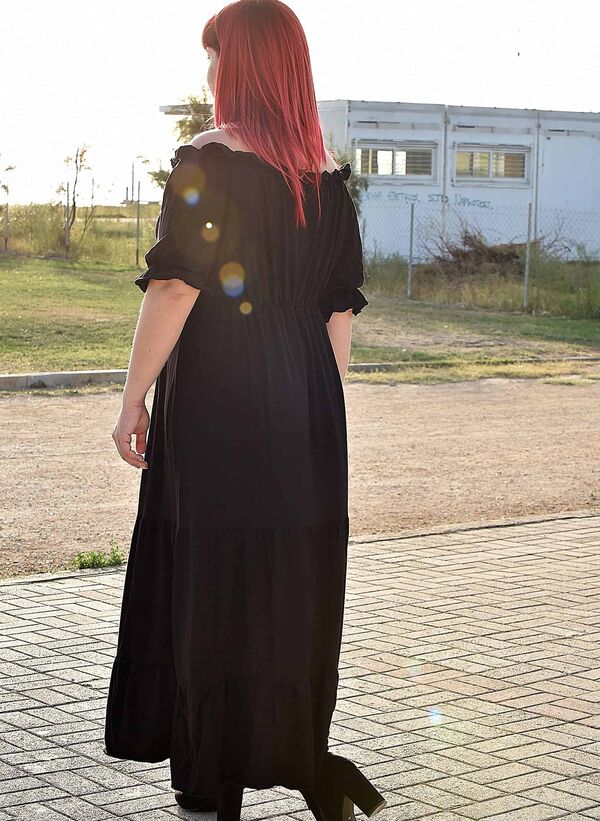 Μάξι Φόρεμα Έξωμο Μαύρο Untitled-15_pxy2-sm Maniags