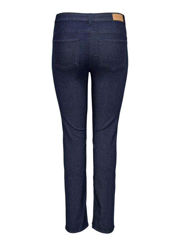 Denim Παντελόνι Dark Blue Straight Fit only-straightfitmidwaistcurvejeans-blue__15_ Maniags